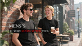 Luxury Suvin Cotton Tees-BLACK