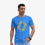 Geometric Fusion T-shirt - Mens Organic Crew Neck Graphic T-shirts
