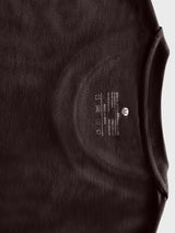 Crew Neck Chocolate brown blank T-shirt with NOOBRAND Label