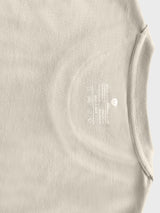 Crew Neck Sand color plain T-shirt  with NOO-BRAND Label