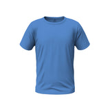 Crew Neck Blue blank T-shirt