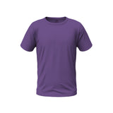 Crew Neck Purple plain T-shirt