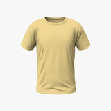 Beige t-shirt on a white background
