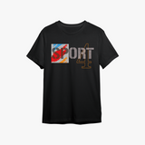 Black Sports T Shirt Men's - Organic Men's Cotton T-Shirt