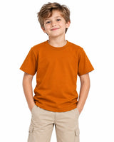 Boys' Suvin Gold Cotton Tee – Rustic Bronze