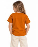 Girls' Suvin Gold Cotton Tee – Rustic Bronze