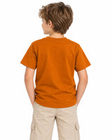 Boys' Suvin Gold Cotton Tee – Rustic Bronze