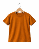 Boys' Suvin Gold Cotton Tee – Rustic Bronze