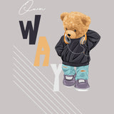 Cool Bear Printed T-Shirt for Boys - Kids Organic Cotton Tees