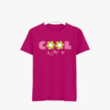 Cool Flower Printed T-shirt For Women - Organic Womens Crew Neck Graphic T-Shirts