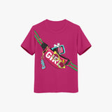 Cute 3d Waistbag T-shirt for Girls - Organic Cotton Tees