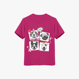 Girls Puppy T-Shirt - Kids Graphic Organic Cotton Tees