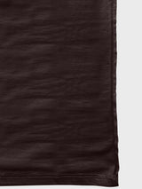Crew neck Chocolate brown blank T-shirt in side view