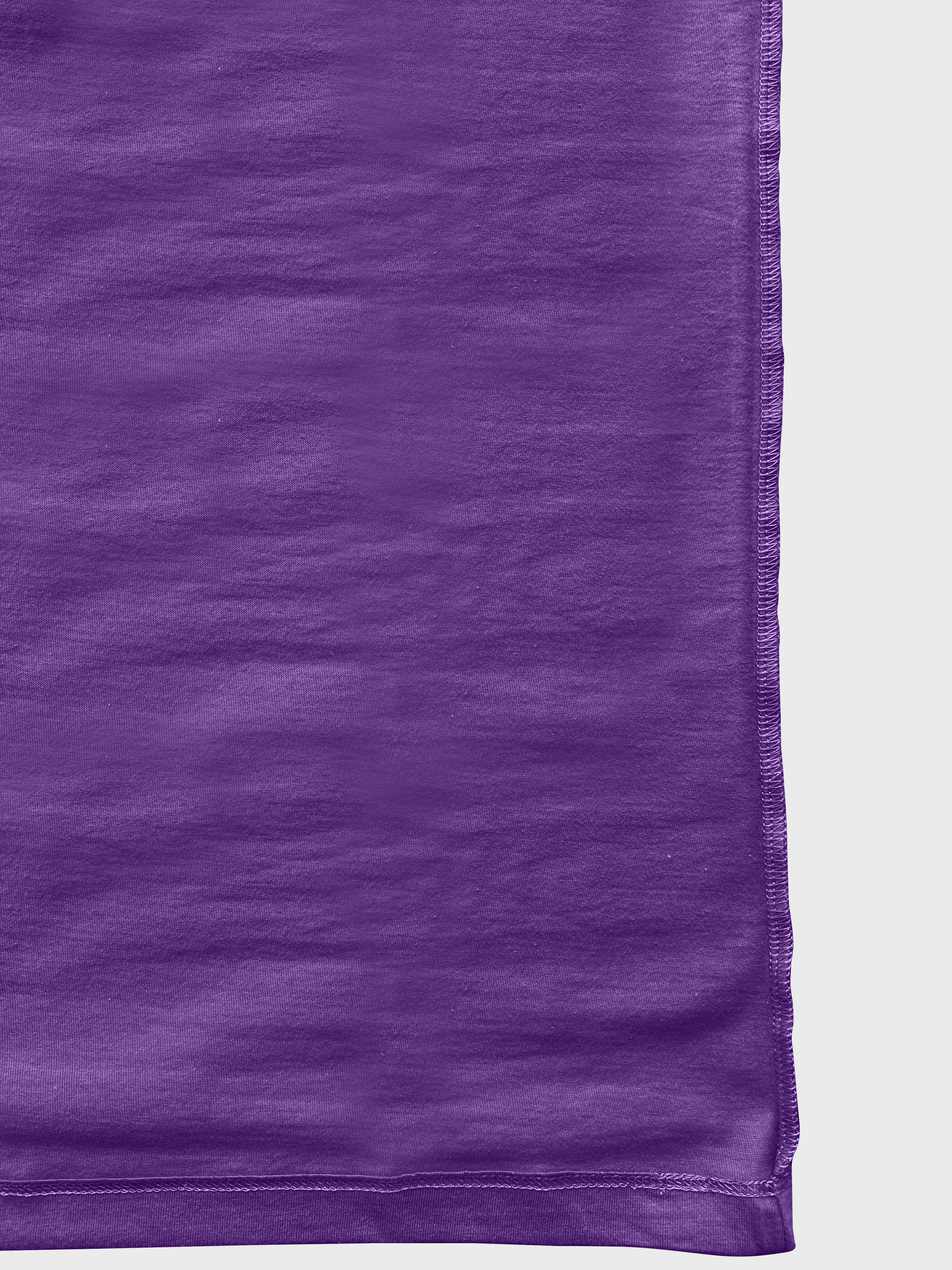 Crew Neck Purple plain T-shirt  in Side view
