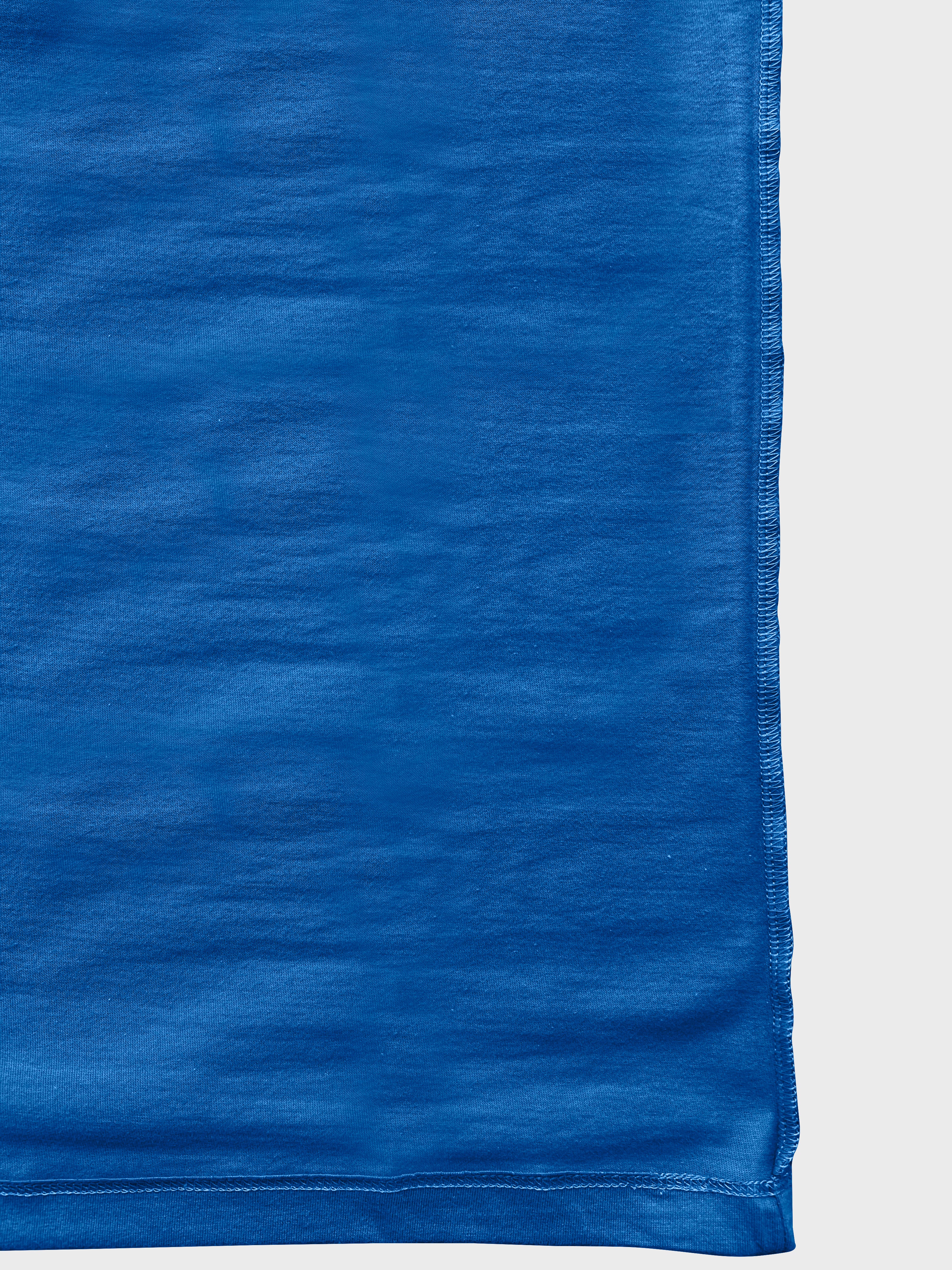 Royalblue RoundNeck Mens Tshirts in  Side view