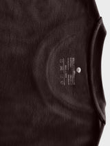  Crew Neck Chocolate brown blank T-shirt with NOOBRAND Label