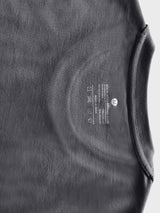Crew Neck Dark Grey blank T-shirt with NOO-BRAND Label