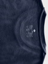 Crew Neck Midnight Navy Plain T-shirt  with NOO-BRAND Label