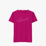 Love T-shirt Woman - Womens Organic Cotton Graphic T-Shirts