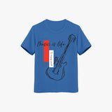 Music Is Life T-Shirt for Boys - Organic Cotton Graphic Kids Tees