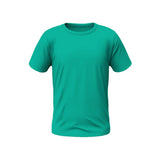 Green t-shirt on a white background