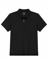 Suvin Gold Luxe Jersey Polo - Black