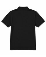 Suvin Gold Luxe Jersey Polo - Black