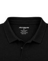 Organic Cotton Jersey Polo Light Weight – Black