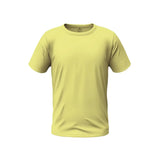 Yellow t-shirt on a white background