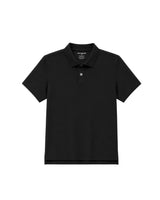 Suvin Gold Luxe Jersey Polo Mid Weight - Black
