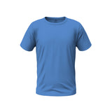 Crew Neck Blue blank T-shirt  
