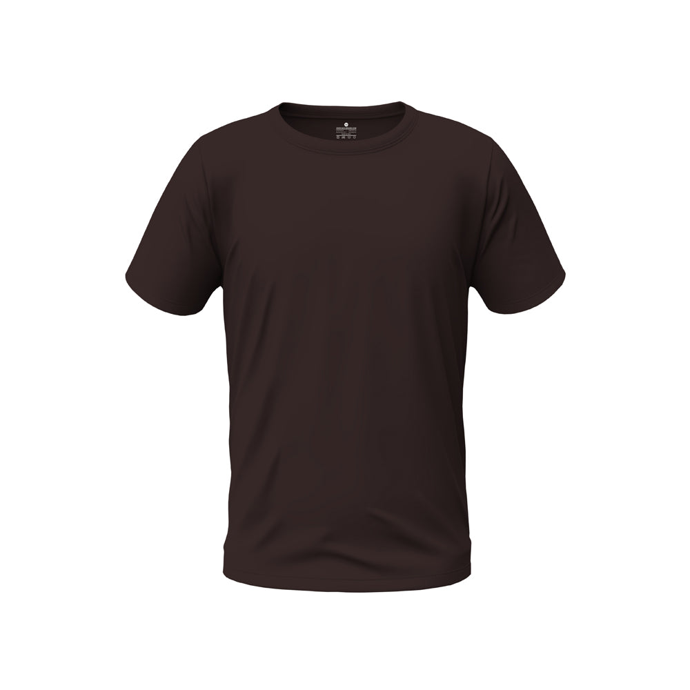  Crew Neck Chocolate brown blank T-shirt 