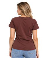 Suvin Cotton Tee – Burgundy Brown | The One Tee You'll Reach for Daily