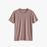 Plain brown t-shirt on a white background