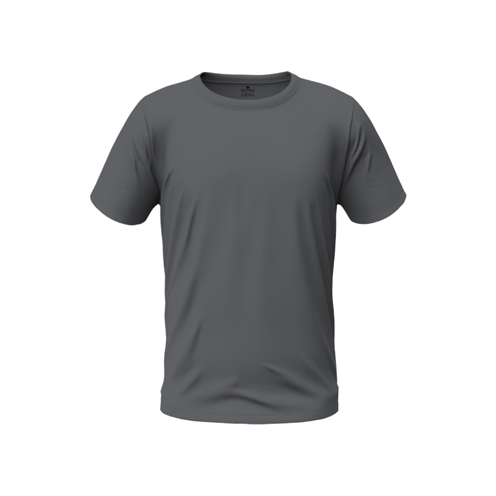 Crew Neck Blank Mens Tee - Dark Grey | Mens T-shirt – NOO-BRAND.COM