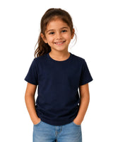 Girls' Suvin Gold Cotton T-Shirt – Soft Mid-Weight Everyday Tee