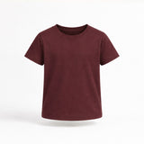 Maroon t-shirt on a white background