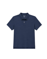 Suvin Gold Luxe Jersey Polo Mid Weight - Navy Blue