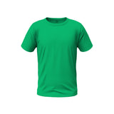 POLYCOTTON CREW NECK T-SHIRT - GREEN