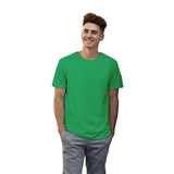 POLYCOTTON CREW NECK T-SHIRT - GREEN