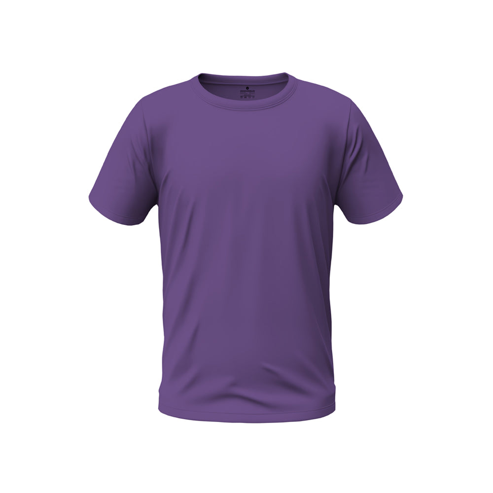 Crew Neck Purple plain T-shirt  