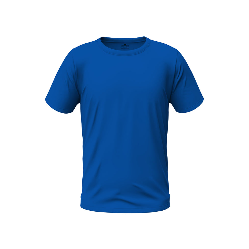 Crew Neck Royal blue Plain T-shirt 
