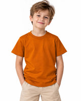 Boys' Suvin Gold Cotton Tee – Rustic Bronze