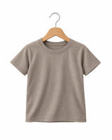 Girls' Suvin Gold Cotton Tee – Warm Stone